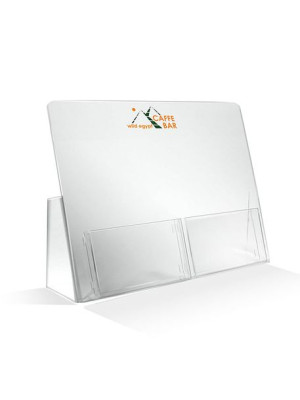 Stojak na ulotki A4x2 z logo Tak