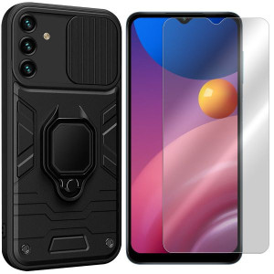 Etui Do Samsung Galaxy A13 5g Ring Lens + Szkło 9h