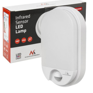 Lampa LED czujnik 1100lm 15W 4000K IP54 biały MCE340 W