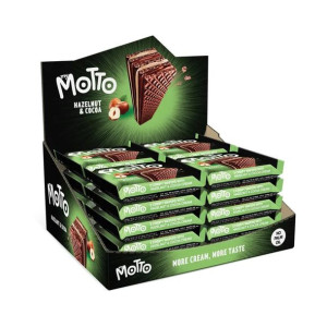 Wafelek MY MOTTO ORZECH KAKAO Baton 20 szt x 34g