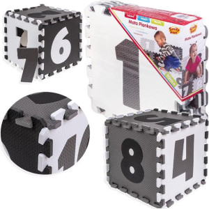 Smily Play Mata Piankowa Kontrastowa Puzzle Numery Cyferki Kostka 84008