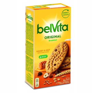 Ciastka belVita Zbożowe ORZECHY I MIÓD 300g