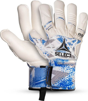 Rękawice Bramkarskie Select 88 Pro Grip 2019 Negative Cup biało niebieskie