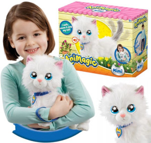 ANIMAGIC Interaktywny Kotek chodzący na smyczy 3+