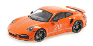 Minichamps Porsche 911, 992 Turbo S, 2021, pomarańcz