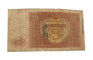 Stary Banknot kolekcjonerski Polska 10 zł 1946