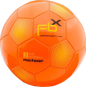 Piłka nożna Meteor FBX 5 pomarańczowa 37002