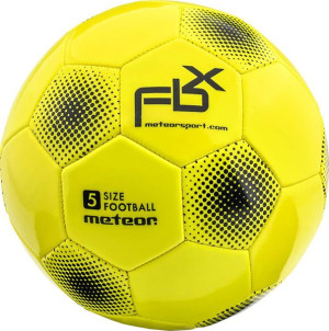 Piłka nożna Meteor FBX 5 żółta 37000