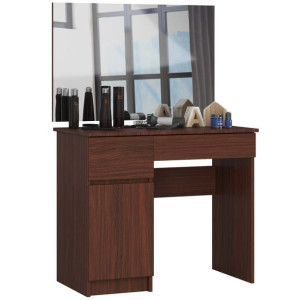 Toaletka Kosmetyczna Z Lustrem P-2/sl 900x600 Lewa Wenge