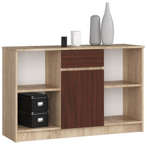 Komoda B-17 120 Cm 1 Szuflada 1 Drzwi Sonoma / Wenge