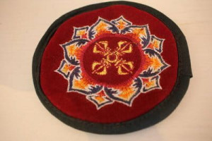 Podkładka, poduszka pod misę tybetańską pad mandala -podwójna dorjé 21 cm