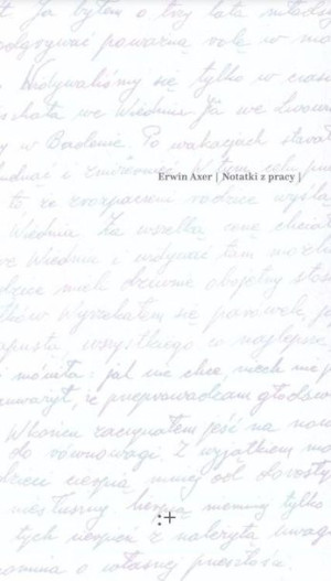 Notatki z pracy Erwin Axer