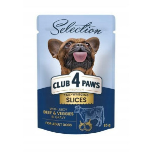 Club 4 Paws Mokra Karma Dla Dorosłych Psów Małych Ras Wołowina Z Warzywami