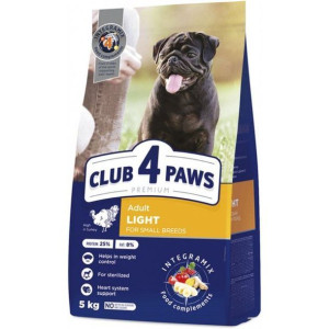 Club 4 Paws Light Indyk Karma Dla Dorosłych Psów Małych Ras 5 kg