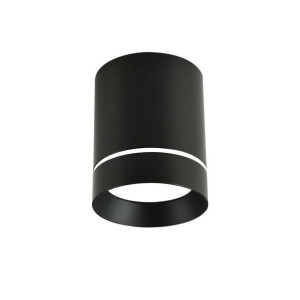 Oprawa natynkowa Tuba IP20 śr. 7.9 cm czarna GU10 Candellux