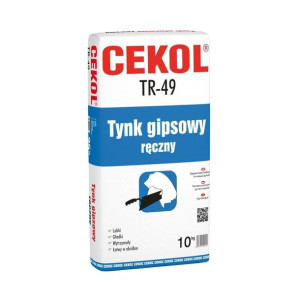 Tynk gipsowy ręczny TR-49 10 kg Cekol