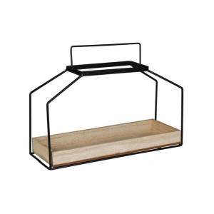 Kwietnik Fanos 33x11x24 cm metalowo drewniany Splendid