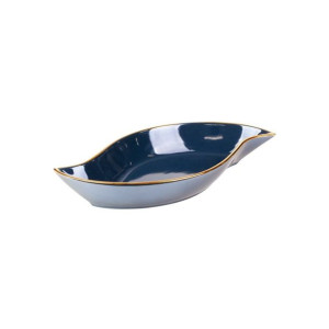 Patera dekoracyjna Amora 31 x 17 x 5 cm granatowa