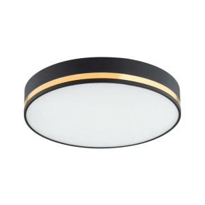 Plafon Empoli 35 cm czarno-złoty E27 Prezent