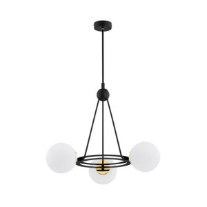 Lampa wisząca Perfetto czarna 3 x E27 Prezent