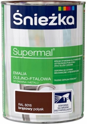 Śnieżka Emalia Olejno-ftalowa Brązowy Połysk 0,8l