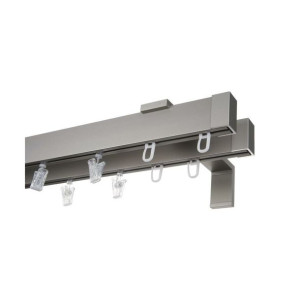 Karnisz apartamentowy 150 cm podwójny inox