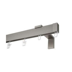Karnisz apartamentowy 150 cm pojedynczy inox