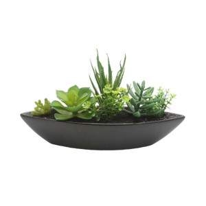 Sukulent sztuczny 11,5cm w doniczce ceramicznej