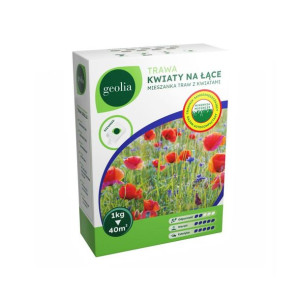 Nasiona trawy kwiaty na łące + mikoryza 1kg Geolia