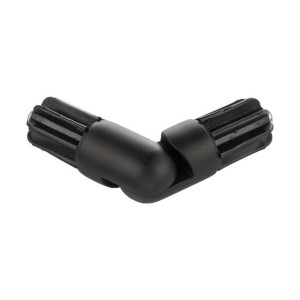 Łącznik kątowy do karnisza czarny mat 19 mm Inspire