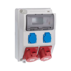 Rozdzielnica elektryczna z okablowaniem RS 1 / 9 6222 - 00 / 2 X 2P + Z 2 X