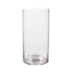 Wazon szklany cylinder 25 x 10 cm transparentny