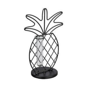 Wazon metalowy Pineapple na sukulenty czarny
