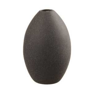Wazon ceramiczny Stone wys. 12.5 cm czarny