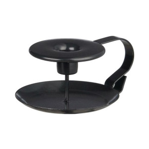 Świecznik na świecę stołową Kaganek wys. 12 cm czarny
