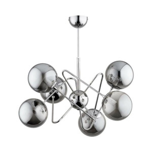 Lampa wisząca Cantara srebrna 6 x E14 Alfa