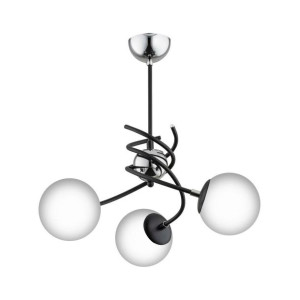 Lampa wisząca Salsa White czarna 3 x E14 Alfa