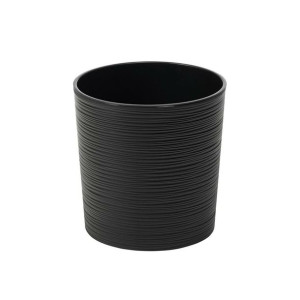 Doniczka plastikowa Malwa śr.25 cm czarna Lamela