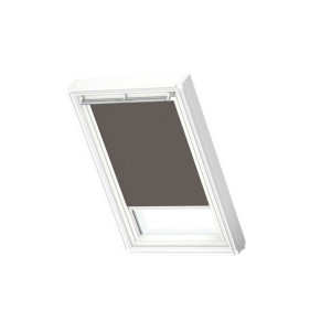 Roleta zaciemniająca do okna dachowego 78x140 cm taupe z białą ramą Velux