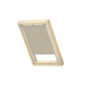 Roleta zaciemniająca do okna dachowego 78x118 cm beżowa z aluminiową ramą V