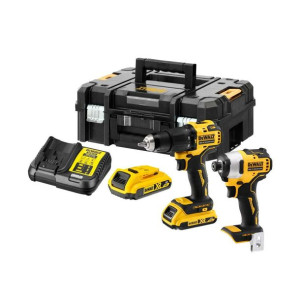Zestaw udarowa wiertarko - wkrętarka i zakrętarka 18V 2 x 2Ah DEWALT