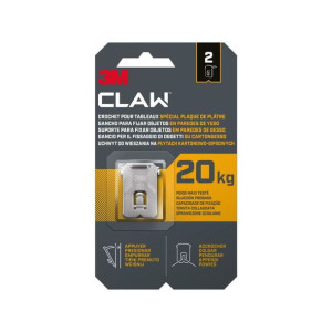 Uchwyt/haczyk do wieszania na płytach G/K Claw 20 kg 2 szt. 3M