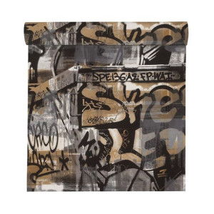 Tapeta Graffity 291551 czarna papierowa