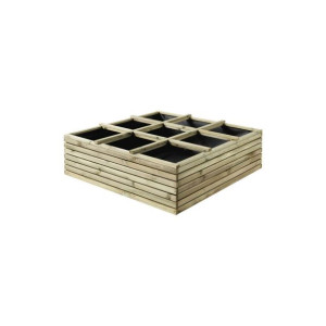 Warzywnik-zielnik Horizon 120x120x36 cm drewniany