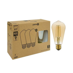 Żarówka dekoracyjna LED 3 szt. E27 7,8 W  60 W 806 lm Lexman