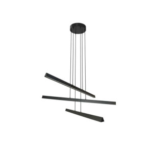 Lampa wisząca Finch czarna LED Inspire