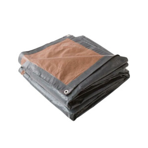 Plandeka ochronna 8x12 m 140 g/m zielono-brązowa Dexter