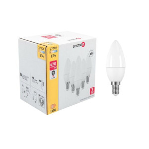 Żarówka LED 6 x E14 4.2 W  40 W 470 lm Ciepła biel Lexman
