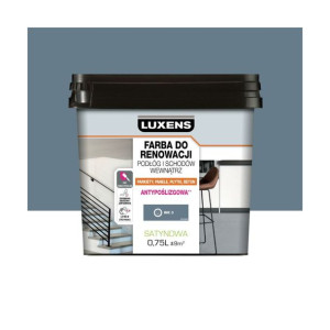 Farba do podłóg renowacyjna 0.75 l Ink 3 satyna Luxens