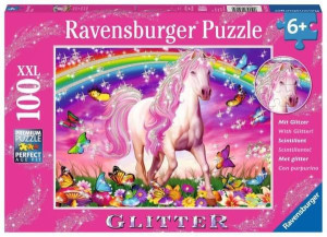 Ravensburger Puzzle 100el Z Brokatem Jednorożec